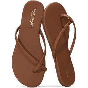imageProject Cloud Flip Flops for Women Footwear  Memory Foam and Lightweight Beach Essentials Flat Slippers  Comfortable NonSlip Summer Sandals for Women 2025 EmotionChocolate