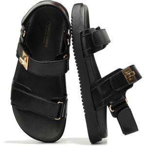 imageProject Cloud Leather Womens Sandals Comfortable ampamp Adjustable Walking Sandals Women Footwear  Strappy Sandals for Women  Flexible Womens Sandals For Women 2025 MonaBlack