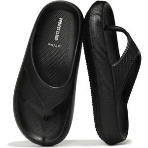 imageProject Cloud Womens Sandals  NonSlip Water Sandals for Women Recovery Slippers  Flip Flops For Women Beach Essentials Water Shoes Slides for Women  House Slippers for woman PillowBlack