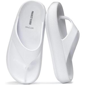 imageProject Cloud Womens Sandals  NonSlip Water Sandals for Women Recovery Slippers  Flip Flops For Women Beach Essentials Water Shoes Slides for Women  House Slippers for woman PillowWhite