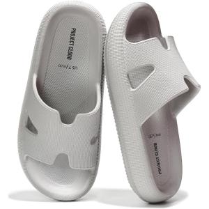 imageProject Cloud Womens Sandals Cloud Recovery Sandals Women Memory Foam Slippers for Women Cushioned Womens Slippers NonSlip Beach Essentials Slides for Women PillowStrapGrey