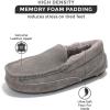 imageProject Cloud Genuine Suede Mens Slippers  Memory Foam Insole Moccassins Loafers for Men Shoes Indoor and Outdoor Use  Lightweight NonSlip House Shoes OswinGrey