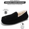 imageProject Cloud Genuine Suede Mens Slippers  Memory Foam Insole Moccassins Loafers for Men Shoes Indoor and Outdoor Use  Lightweight NonSlip House Shoes OswinBlack