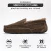 imageProject Cloud Genuine Suede Mens Slippers  Memory Foam Insole Moccassins Loafers for Men Shoes Indoor and Outdoor Use  Lightweight NonSlip House Shoes OswinChocolate