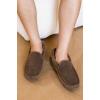 imageProject Cloud Genuine Suede Mens Slippers  Memory Foam Insole Moccassins Loafers for Men Shoes Indoor and Outdoor Use  Lightweight NonSlip House Shoes OswinChocolate