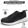 imageProject Cloud Leather Sneakers for Men Shoes  Memory Foam Insole NonSlip Casual Shoes for Men Footwear  Lightweight Vegan Leather Fashion Sneakers KurtBlack