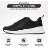 imageProject Cloud Leather Sneakers for Men Shoes  Memory Foam Insole NonSlip Casual Shoes for Men Footwear  Lightweight Vegan Leather Fashion Sneakers KurtBlack