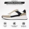 imageProject Cloud Leather Sneakers for Men Shoes  Memory Foam Insole NonSlip Casual Shoes for Men Footwear  Lightweight Vegan Leather Fashion Sneakers KurtWhite