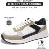 imageProject Cloud Leather Sneakers for Men Shoes  Memory Foam Insole NonSlip Casual Shoes for Men Footwear  Lightweight Vegan Leather Fashion Sneakers KurtWhite