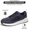 imageProject Cloud Leather Sneakers for Men Shoes  Memory Foam Insole NonSlip Casual Shoes for Men Footwear  Lightweight Vegan Leather Fashion Sneakers KurtNavy
