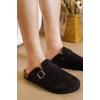 imageProject Cloud Mens Clogs  Full Grain Genuine Leather Memory Foam Slippers for Men Arch Support Mens Slippers  Non Slip Clogs for Men Cork Footbed  Mens Mules ampamp Clogs BrooklynChocolate Suede