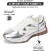 imageProject Cloud Shoes for Women Memory Foam Sneakers for Women NonSlip Womens Fashion Sneakers ampamp Comfortable Womens Sneakers  Casual Womens Shoes Lighweight Women Sneakers LeccoSilver