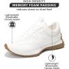 imageProject Cloud Shoes for Women Memory Foam Sneakers for Women NonSlip Womens Fashion Sneakers ampamp Comfortable Womens Sneakers  Casual Womens Shoes Lighweight Women Sneakers LeccoWhite