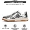 imageProject Cloud Sneakers for Women  Dunks Woman Comfortable Memory Foam Shoes for Women Footwear Vegan Leather Womens Fashion Sneakers NonSlip Womens Sneakers Machine Wash KikiSilver