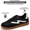 imageProject Cloud Sneakers for Women  Laceup Shoes for Women Trendy Women Sneakers Memory Foam Womens Fashion Sneakers Shoes Women Footwear  NonSlip Womens Shoes IritaBlack