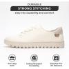 imageProject Cloud Tennis Shoes Womens Sneakers  Memory Foam Non Slip Fashion Ladies Shoes for Women Footwear  Lightweight Lace Up Comfortable Platform Sneakers PaisleyWhite
