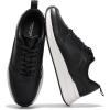 imageProject Cloud Leather Sneakers for Men Shoes  Memory Foam Insole NonSlip Casual Shoes for Men Footwear  Lightweight Vegan Leather Fashion Sneakers KurtBlack