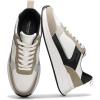 imageProject Cloud Leather Sneakers for Men Shoes  Memory Foam Insole NonSlip Casual Shoes for Men Footwear  Lightweight Vegan Leather Fashion Sneakers KurtWhite