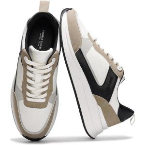 imageProject Cloud Leather Sneakers for Men Shoes  Memory Foam Insole NonSlip Casual Shoes for Men Footwear  Lightweight Vegan Leather Fashion Sneakers KurtWhite