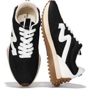 imageProject Cloud Shoes for Women Memory Foam Sneakers for Women NonSlip Womens Fashion Sneakers ampamp Comfortable Womens Sneakers  Casual Womens Shoes Lighweight Women Sneakers LeccoBlack
