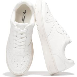 imageProject Cloud Sneakers for Women  Dunks Woman Comfortable Memory Foam Shoes for Women Footwear Vegan Leather Womens Fashion Sneakers NonSlip Womens Sneakers Machine Wash KikiWhite