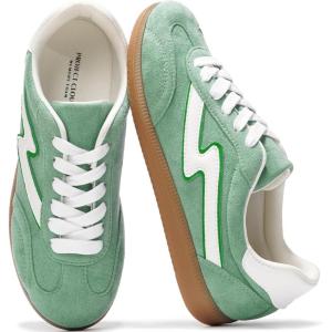 imageProject Cloud Sneakers for Women  Laceup Shoes for Women Trendy Women Sneakers Memory Foam Womens Fashion Sneakers Shoes Women Footwear  NonSlip Womens Shoes IritaGreen Multi