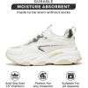 imageProject Cloud Chunky Platform Sneakers for Women Memory Foam Dad Shoes for Women Laceup Womens Shoes ampamp Womens Sneakers Slip on Womens Fashion Sneakers Women Footwear CocoWhite