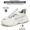 imageProject Cloud Chunky Platform Sneakers for Women Memory Foam Dad Shoes for Women Laceup Womens Shoes ampamp Womens Sneakers Slip on Womens Fashion Sneakers Women Footwear CocoWhite