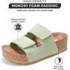 imageProject Cloud Genuine Leather Platform Sandals Women Footwear  Memory Foam Insole Comfortable Beach Summer Wedges  Non Slip ampamp Lightweight Wedge Sandals for Women 2025 PismoSage