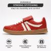 imageProject Cloud Leather Womens Sneakers  Memory Foam Casual Sneakers for Women Footwear Lace Up Womens Fashion Sneakers  NonSlip Shoes for Women Trendy Shoes Womens MadridMaroon