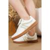 imageProject Cloud Leather Womens Sneakers  Memory Foam Casual Sneakers for Women Footwear Lace Up Womens Fashion Sneakers  NonSlip Shoes for Women Trendy Shoes Womens MadridWhite