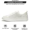 imageProject Cloud Sneakers for Women  Memory Foam Shoes for Women ampamp Womens Fashion Sneakers LaceUp Sneakers for Women  NonSlip Shoes  Womens Trendy Sneakers LonaWhite Pearl