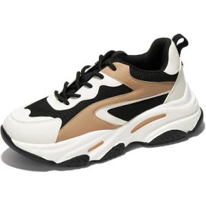 imageProject Cloud Chunky Platform Sneakers for Women Memory Foam Dad Shoes for Women Laceup Womens Shoes ampamp Womens Sneakers Slip on Womens Fashion Sneakers Women Footwear CocoTan
