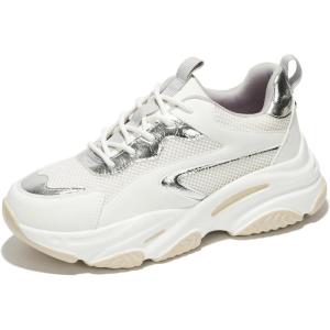imageProject Cloud Chunky Platform Sneakers for Women Memory Foam Dad Shoes for Women Laceup Womens Shoes ampamp Womens Sneakers Slip on Womens Fashion Sneakers Women Footwear CocoWhite