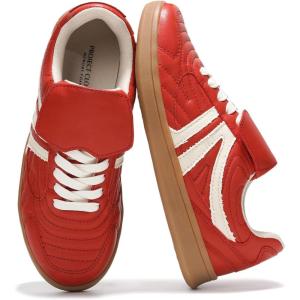 imageProject Cloud Leather Womens Sneakers  Memory Foam Casual Sneakers for Women Footwear Lace Up Womens Fashion Sneakers  NonSlip Shoes for Women Trendy Shoes Womens MadridMaroon