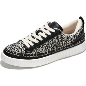 imageProject Cloud Sneakers for Women  Memory Foam Shoes for Women ampamp Womens Fashion Sneakers LaceUp Sneakers for Women  NonSlip Shoes  Womens Trendy Sneakers LonaBlack