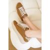 imageProject Cloud Platform Sneakers for Women  Memory Foam Womens Sneakers  Lace Up Womens Shoes  NonSlip Sneakers for Women Footwear  Wedge Sneakers Women Shoes BossyTan