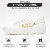 imageProject Cloud Platform Sneakers for Women  Memory Foam Womens Sneakers  Lace Up Womens Shoes  NonSlip Sneakers for Women Footwear  Wedge Sneakers Women Shoes BossyOffwhite  Flowers