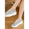 imageProject Cloud Platform Sneakers for Women  Memory Foam Womens Sneakers  Lace Up Womens Shoes  NonSlip Sneakers for Women Footwear  Wedge Sneakers Women Shoes BossyLightgrey  Flowers