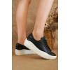 imageProject Cloud Platform Sneakers for Women  Memory Foam Womens Sneakers  Lace Up Womens Shoes  NonSlip Sneakers for Women Footwear  Wedge Sneakers Women Shoes BossyBlack