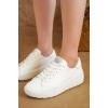 imageProject Cloud Platform Sneakers for Women  Memory Foam Womens Sneakers  Lace Up Womens Shoes  NonSlip Sneakers for Women Footwear  Wedge Sneakers Women Shoes BossyWhite