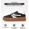imageProject Cloud Platform Sneakers for Women Footwear  Memory Foam Insole Womens Shoes Lightweight and NonSlip Sole Lace Up Fashion Sneakers DodgeBlack
