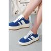 imageProject Cloud Sneakers for Women  Lace Up Womens Fashion Sneakers Memory Foam Insole Womens Sneakers Non Slip Women Footwear Lightweight Platform Shoes Girls Fashion NitaBlue