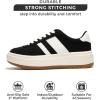 imageProject Cloud Sneakers for Women  Lace Up Womens Fashion Sneakers Memory Foam Insole Womens Sneakers Non Slip Women Footwear Lightweight Platform Shoes Girls Fashion NitaBlack