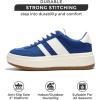 imageProject Cloud Sneakers for Women  Lace Up Womens Fashion Sneakers Memory Foam Insole Womens Sneakers Non Slip Women Footwear Lightweight Platform Shoes Girls Fashion NitaBlue
