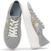 imageProject Cloud Platform Sneakers for Women  Memory Foam Womens Sneakers  Lace Up Womens Shoes  NonSlip Sneakers for Women Footwear  Wedge Sneakers Women Shoes BossyLightgrey  Flowers