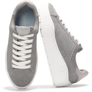 imageProject Cloud Platform Sneakers for Women  Memory Foam Womens Sneakers  Lace Up Womens Shoes  NonSlip Sneakers for Women Footwear  Wedge Sneakers Women Shoes BossyLight Grey