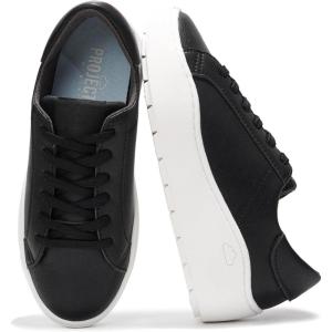 imageProject Cloud Platform Sneakers for Women  Memory Foam Womens Sneakers  Lace Up Womens Shoes  NonSlip Sneakers for Women Footwear  Wedge Sneakers Women Shoes BossyBlack