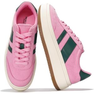 imageProject Cloud Sneakers for Women  Lace Up Womens Fashion Sneakers Memory Foam Insole Womens Sneakers Non Slip Women Footwear Lightweight Platform Shoes Girls Fashion NitaPink