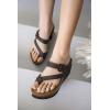 imageProject Cloud 100 Genuine Leather Platform Sandals Women  Memory Foam Womens Sandals ampamp Slippers Beach Essentials  Wedge sandals for Women with Straps  Gifts for Women MojitoTaupe